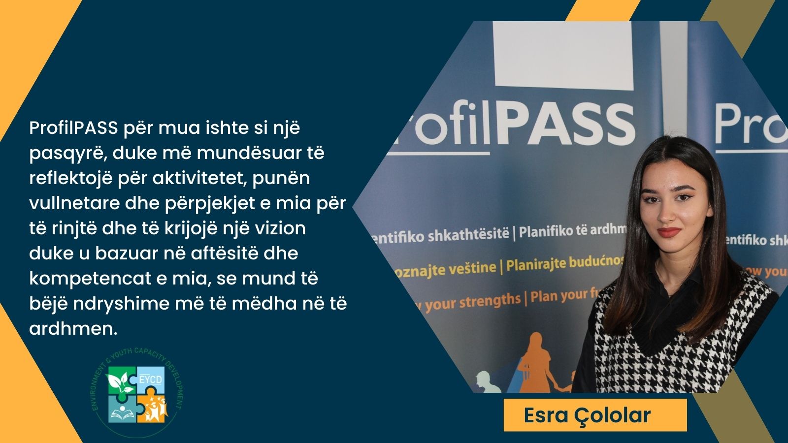 Esra Cololar është këshilluar dhe çertifikuar përmes Instrumentit ProfilPASS