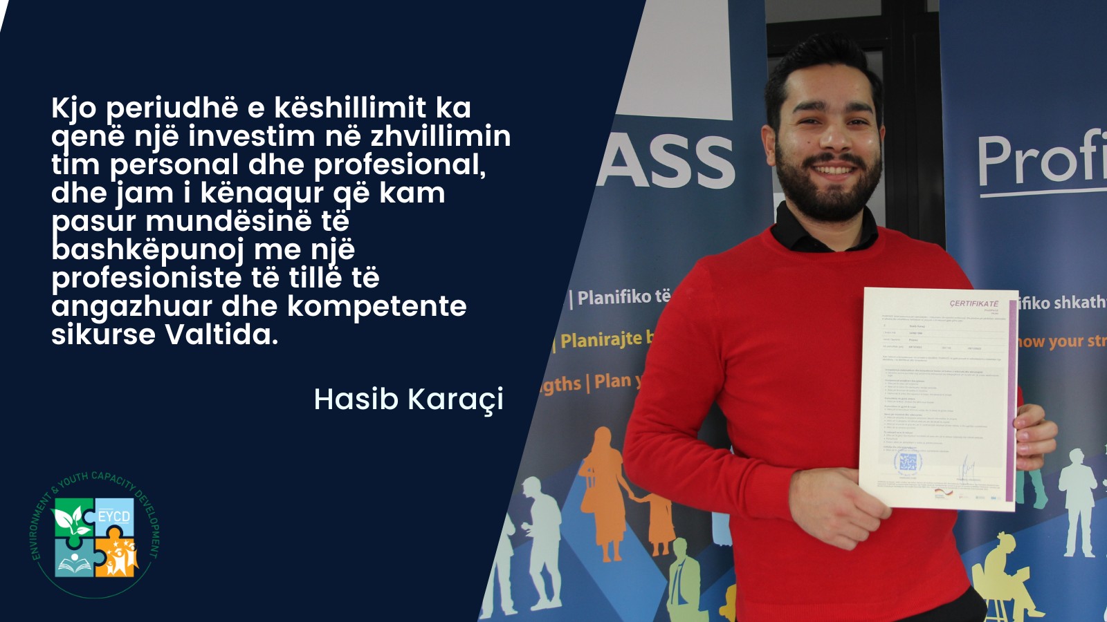 Hasib Karaçi dhe Djellza Sinanaj çertifikohen në ProfilPASS