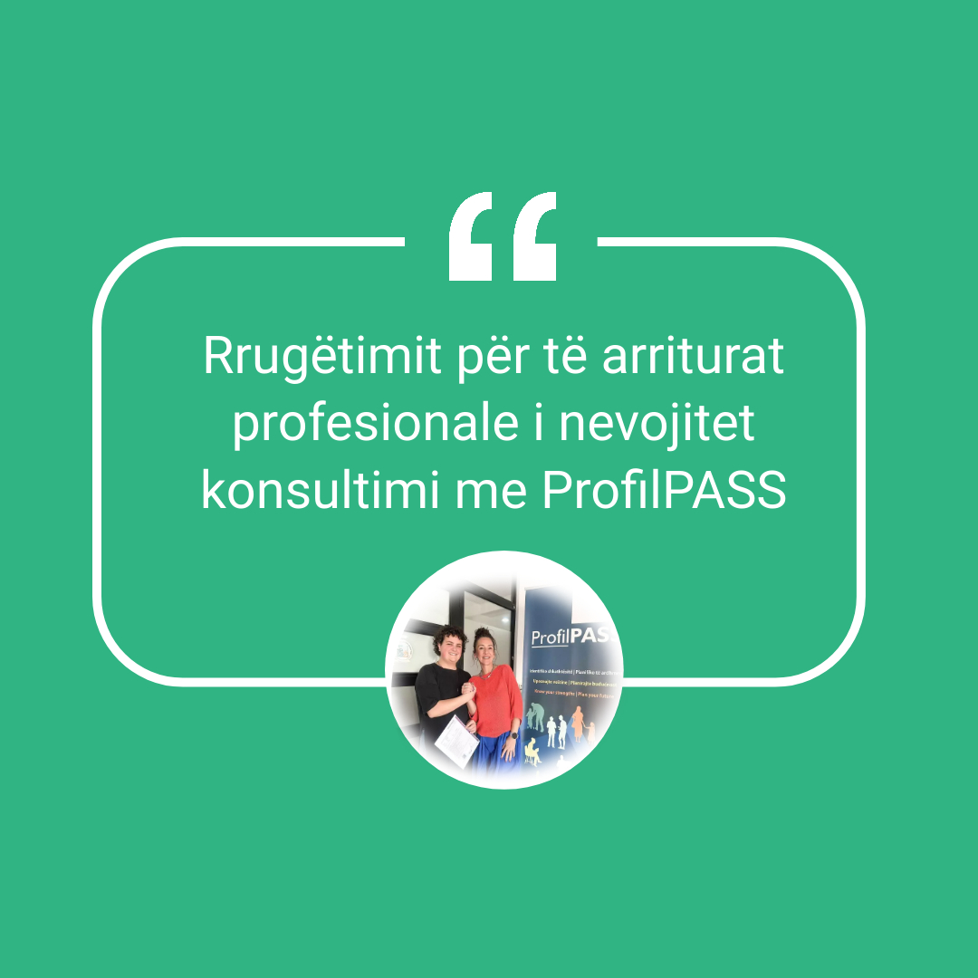 Konsultimet përmes instrumentit ProfilPASS i përfundoi edhe Flaka Asllani