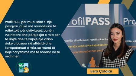 Esra Cololar është këshilluar dhe çertifikuar përmes Instrumentit ProfilPASS