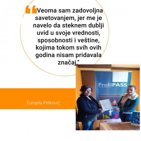 Danijela Petković dhe Nikola Branković kanë përfunduar këshillimin në ProfilPASS