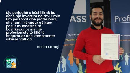 Hasib Karaçi dhe Djellza Sinanaj çertifikohen në ProfilPASS