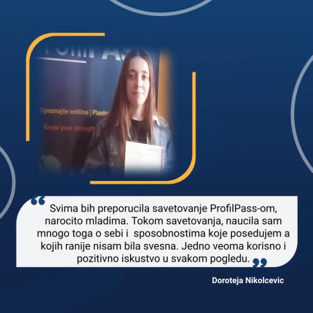 Këshillimin me ProfilPASS e përfunduan Doroteja Nikolčević dhe Aleksandra Jovanović