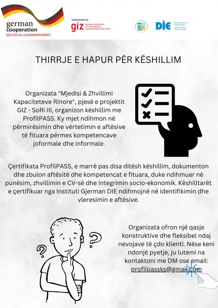 THIRRJE E HAPUR: KËSHILLOHU ME PROFILPASS