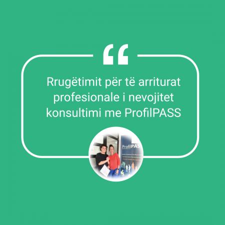 Konsultimet përmes instrumentit ProfilPASS i përfundoi edhe Flaka Asllani